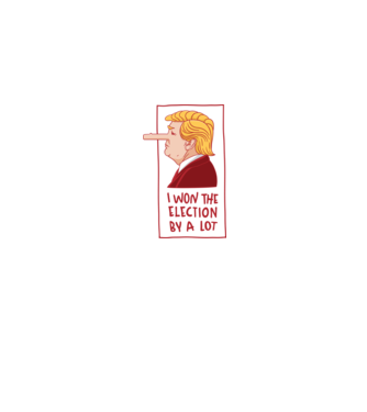 Pinocchio Trump model gri pe tricou