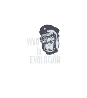 Viva La Evolucion model roșu pe tricou