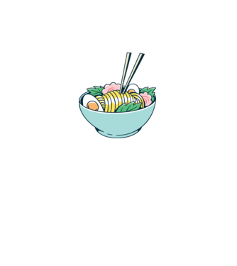 Paste Ramen model verde neon pe tricou