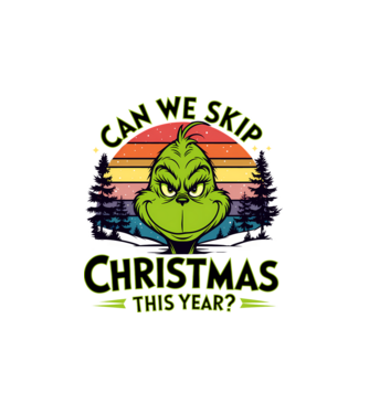 Can we skip christmas this year model alb pe tricou