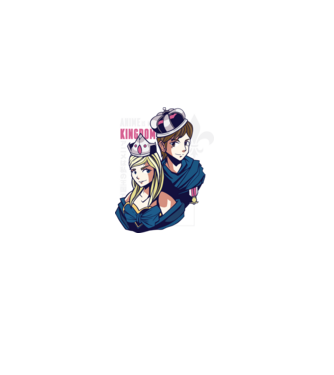 Anime este Regatul meu model albastru deschis pe tricou