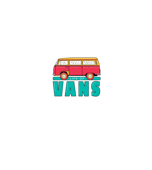 Life of Vans model alb pe tricou