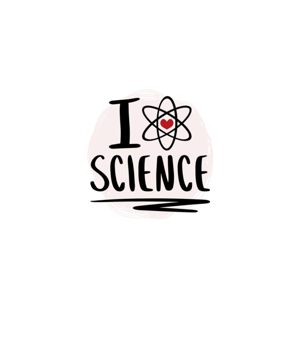 I Love Science știință model bordo pe tricou