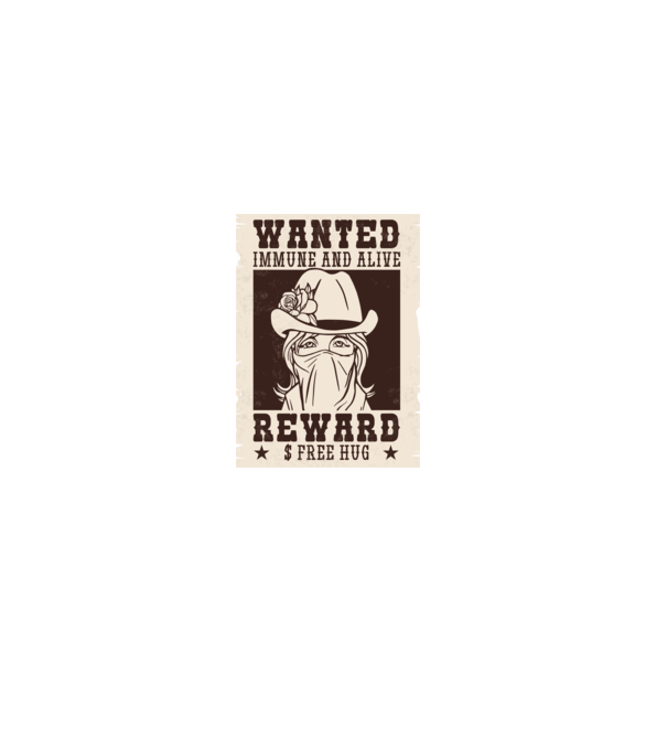 Afiș Wanted - Îmbrățișări gratuite model roșu pe tricou