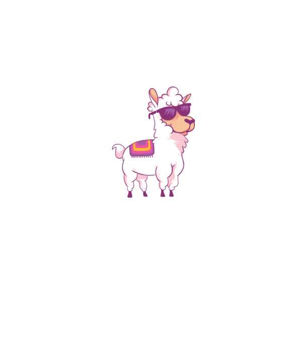 Llama drăguț model gri pe tricou