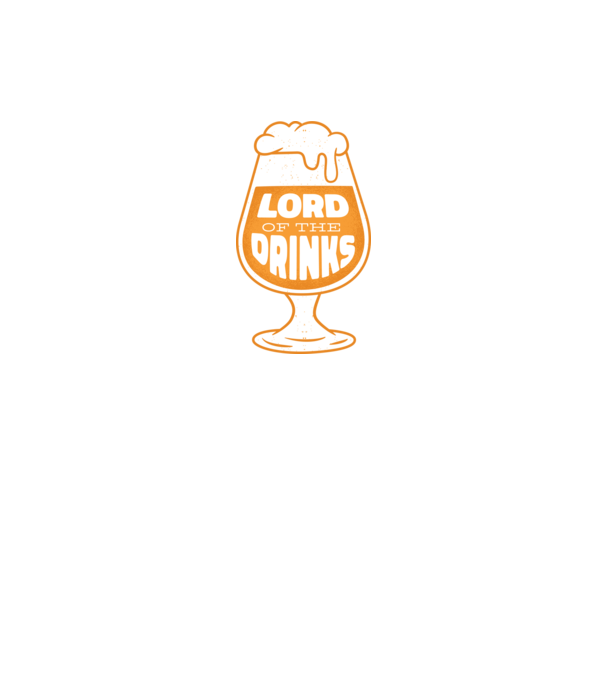 Lord of the Drinks Bere model negru pe tricou