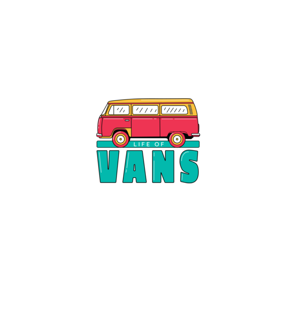 Life of Vans model alb pe tricou