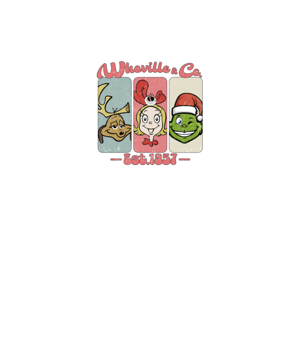 Whoville & Co - Grinch model gri pe tricou