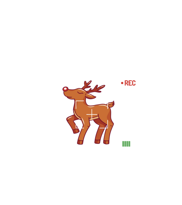 Most likely to shoot the reindeer tonight model negru pe tricou