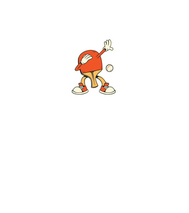 Ping Pong DAB model negru pe tricou