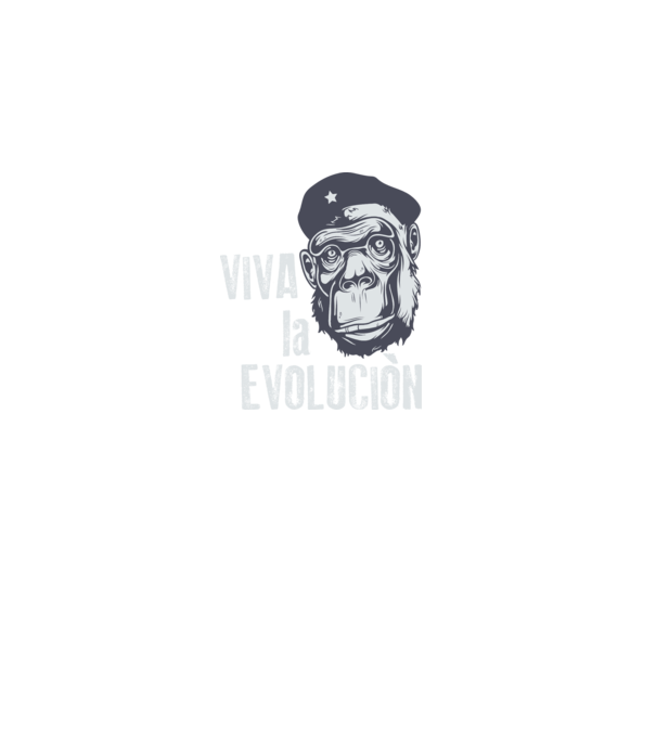 Viva La Evolucion model roșu pe tricou