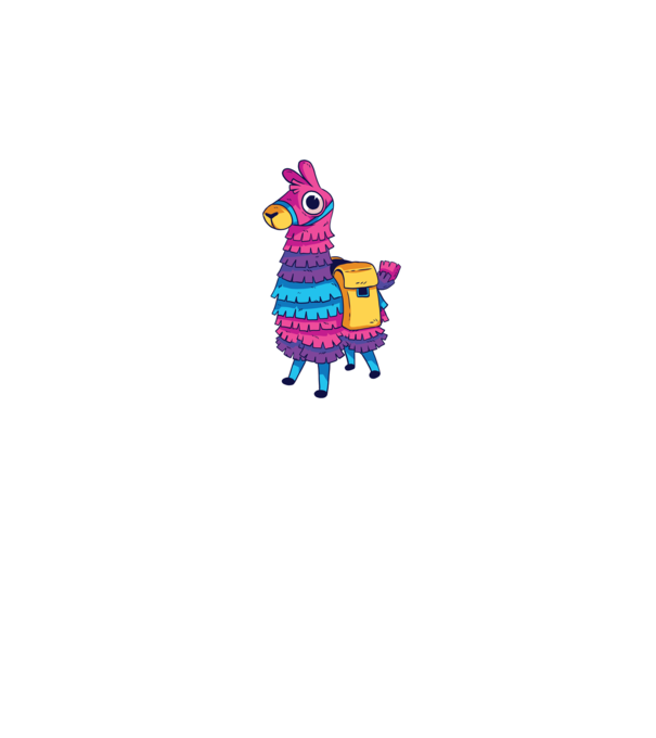 Fortnite LLama - Tricou gamer cu lama model negru pe tricou