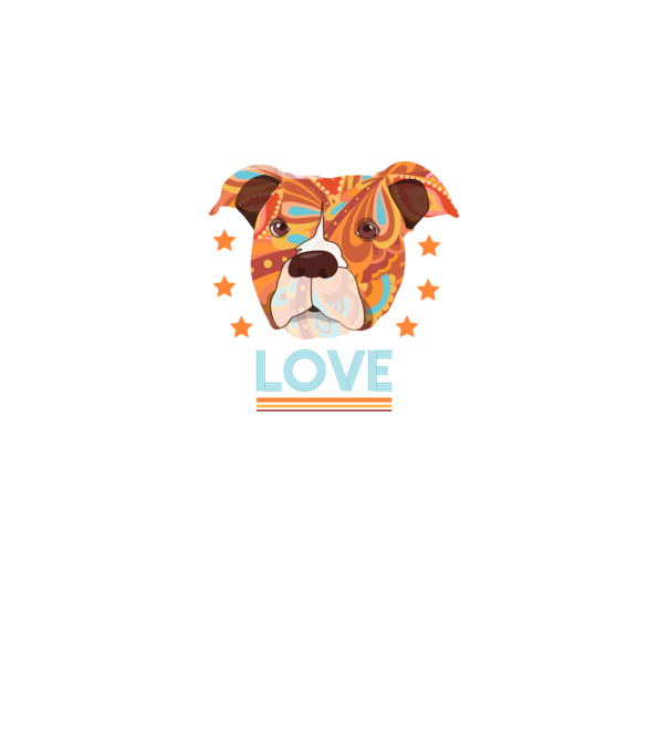 Dragoste Pitbull model negru pe tricou