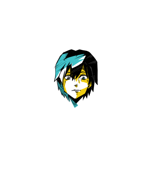 Cap Anime model alb pe tricou
