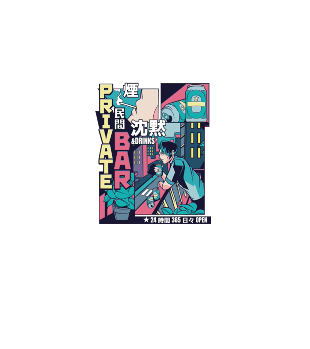 Anime Vaporwave benzi desenate model alb pe tricou