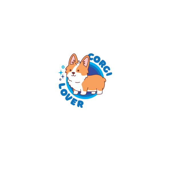 Corgi Lover model gri pe tricou
