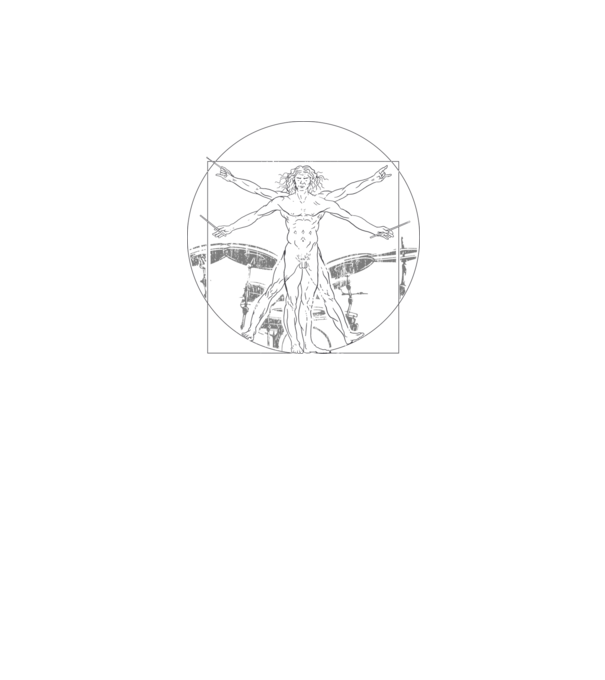 Da Vinci tobe model alb pe tricou