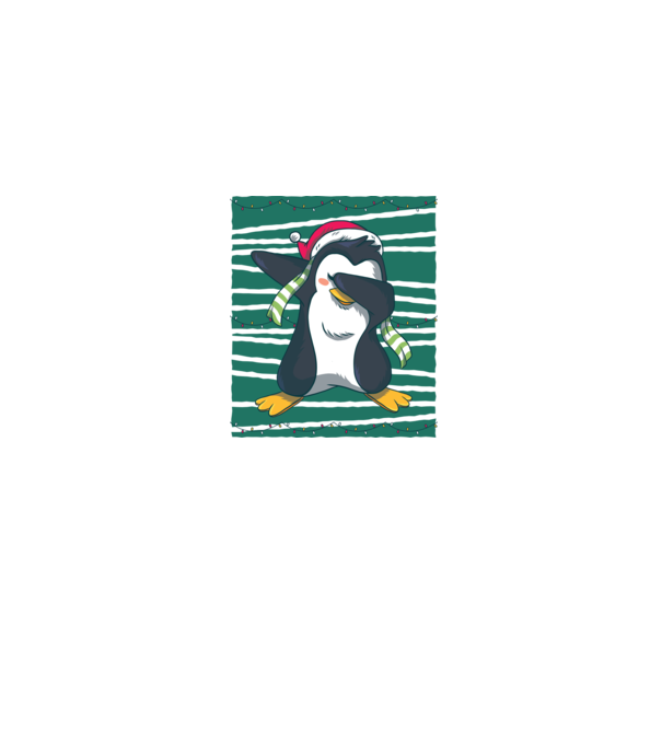 Pinguin DAB Crăciun model gri pe tricou