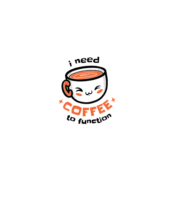Am nevoie de cafea model alb pe tricou