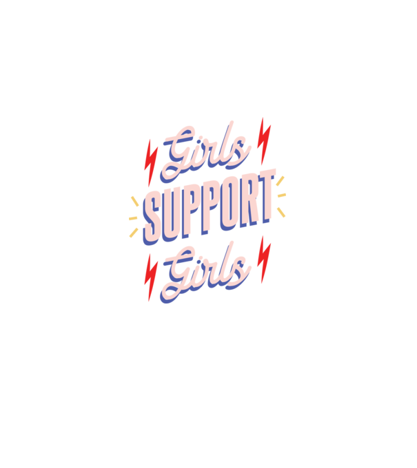 Girls Support Girls Ziua Femeii model mov pe tricou