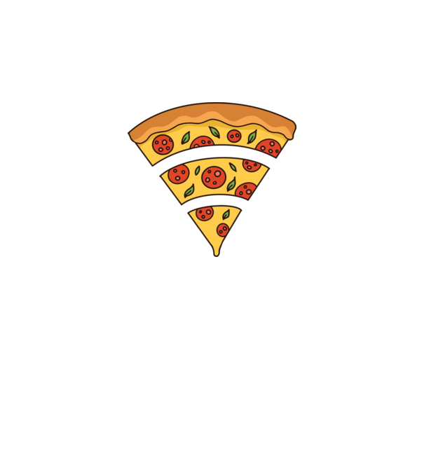 Felie de pizza Wifi model gri închis pe tricou
