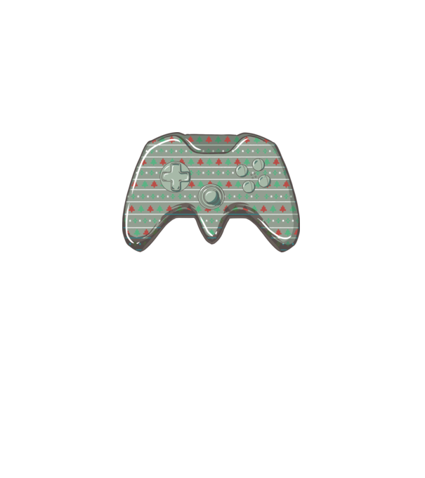 Controler Gamer Crăciun model alb pe tricou