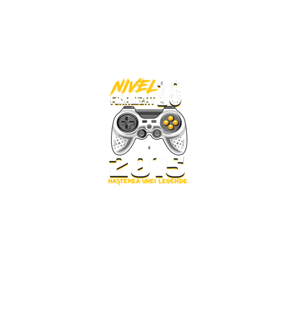 Nivel Finalizat 10 2015 model negru pe tricou