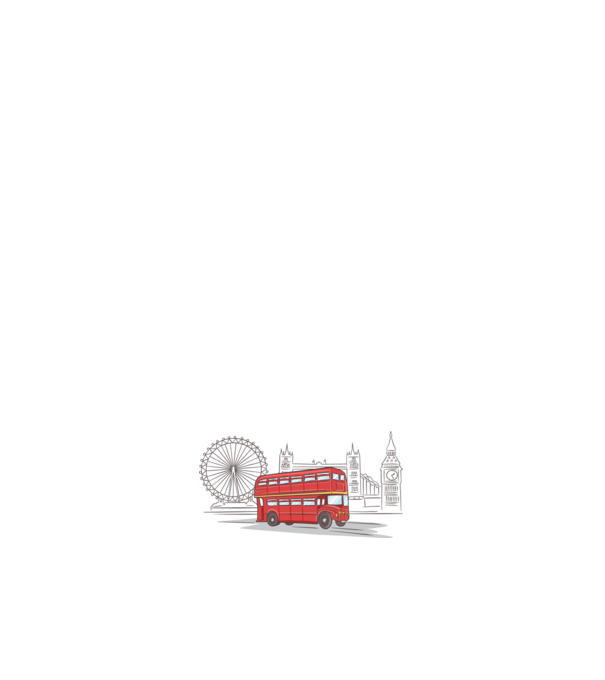 London Bus model negru pe tricou