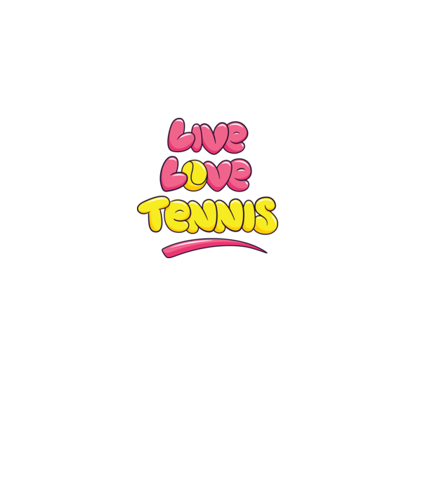 Live Love Tennis model gri pe tricou
