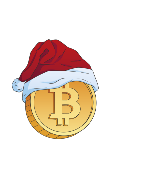 Crăciun Bitcoin model albastru deschis pe tricou