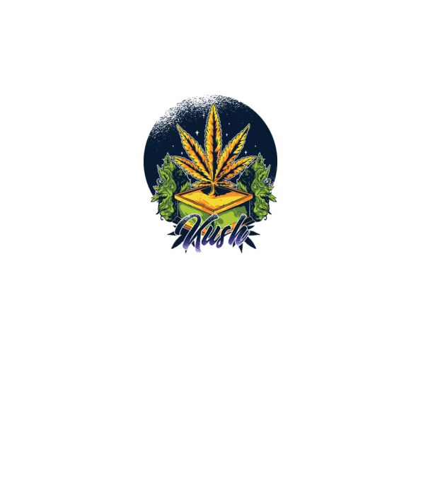 Marijuana Kush model turcoaz pe tricou