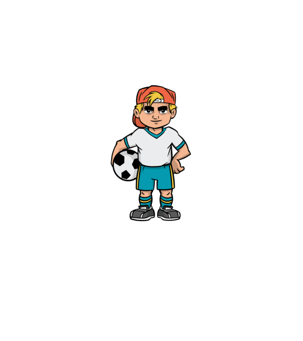Băiat Fotbalist model verde pe tricou