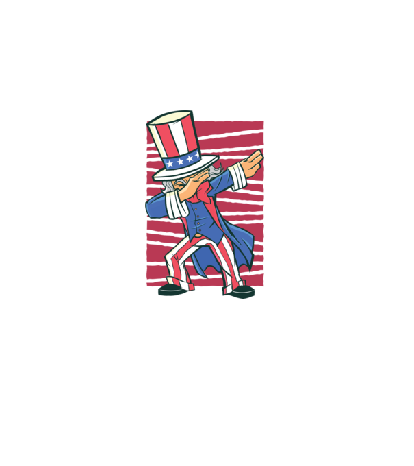 Uncle Sam DAB model alb pe tricou