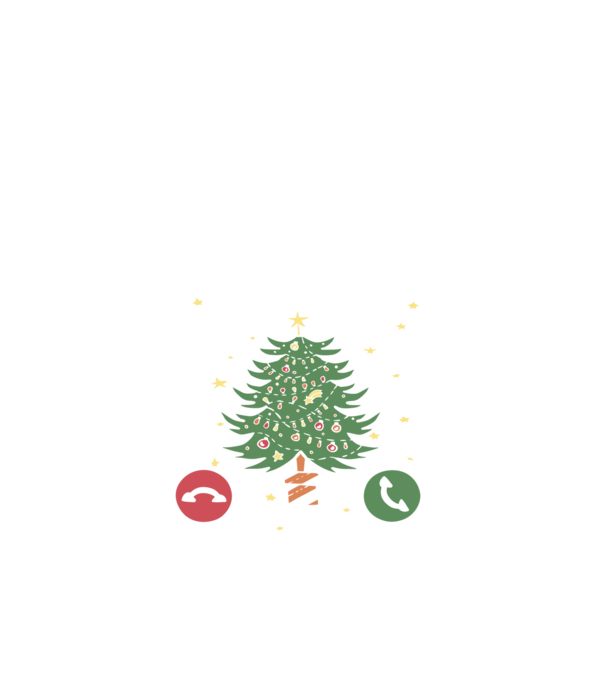 Christmas is calling model negru pe tricou