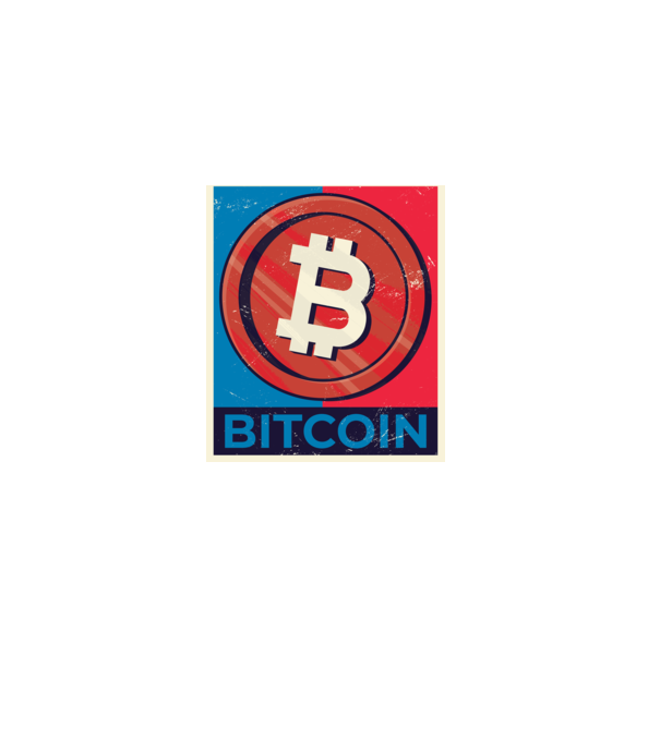 Bitcoin Criptomonedă model negru pe tricou