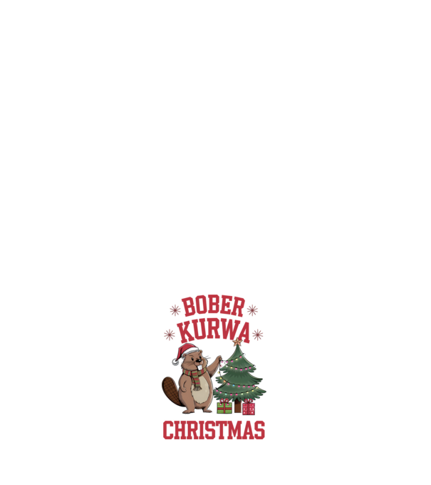 Bober Kurwa Christmas 3 model roz deschis pe tricou