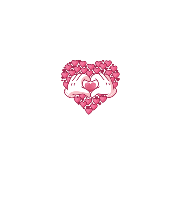 'Inimi îndrăgostite pentru Valentine''s Day' model albastru închis pe tricou