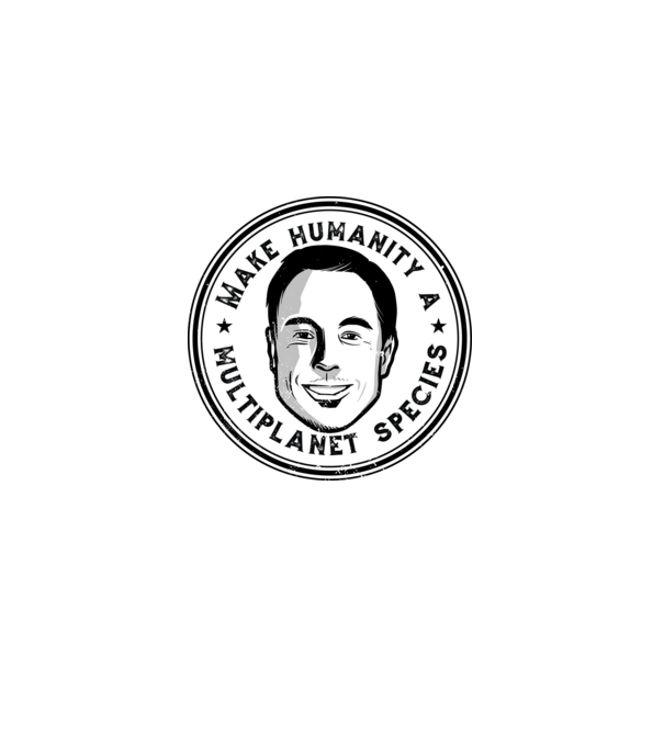 Make humanity a Multiplanet species Elon Musk model albastru deschis pe tricou