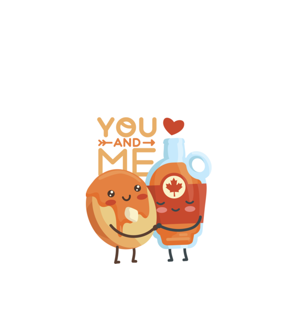 'You and Me tricou cuplu pentru Valentine''s Day' model negru pe tricou
