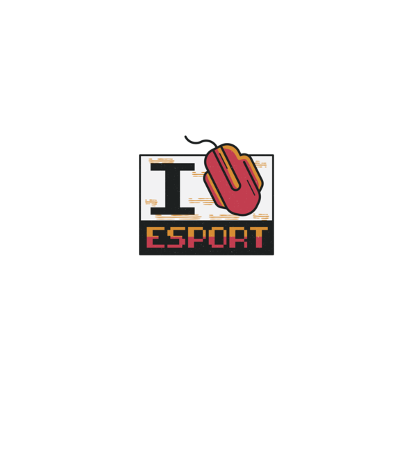 I love Esport model albastru deschis pe tricou