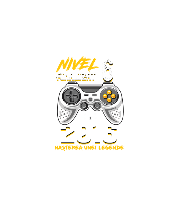 Nivel 6 finalizat. 2016 nașterea unei legende model negru pe tricou