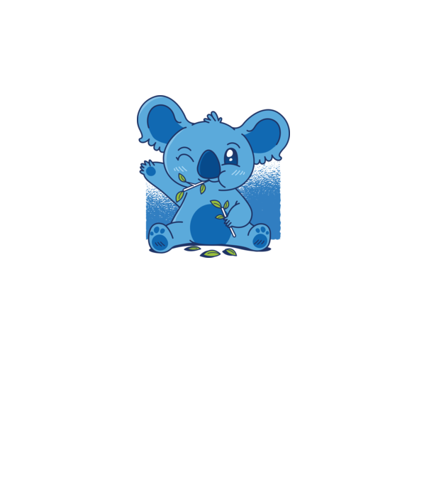 Koala drăguț model gri pe tricou