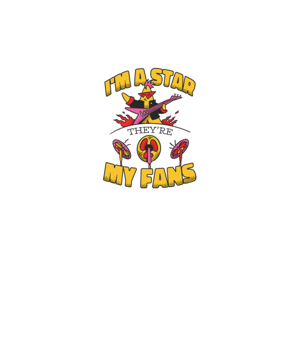 'I''m a Star, They''re my Fans' model alb pe tricou