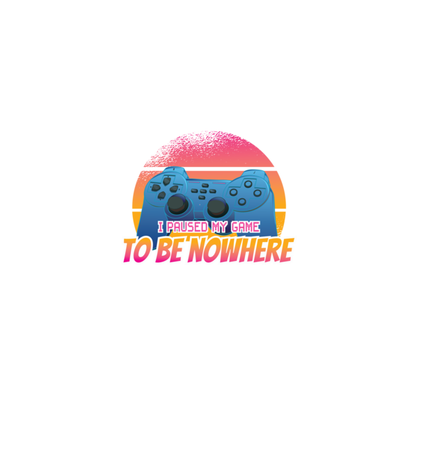 I paused my game to be nowhere model negru pe tricou