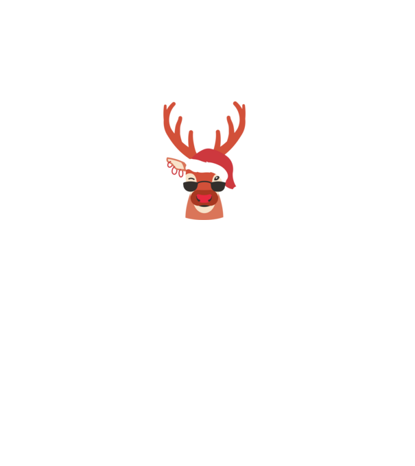 Cool Reindeer Rudolph model gri pe tricou
