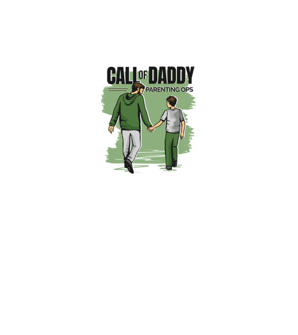 Call of Daddy - Pentru tata model gri pe tricou