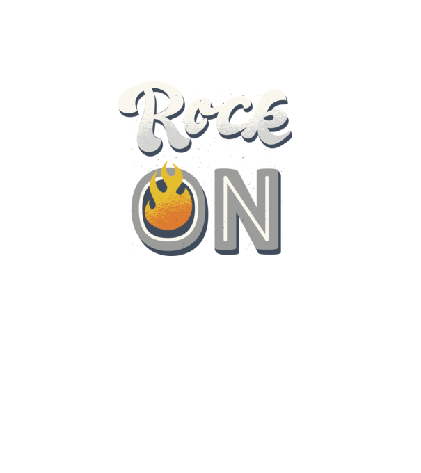 Rock On model negru pe tricou