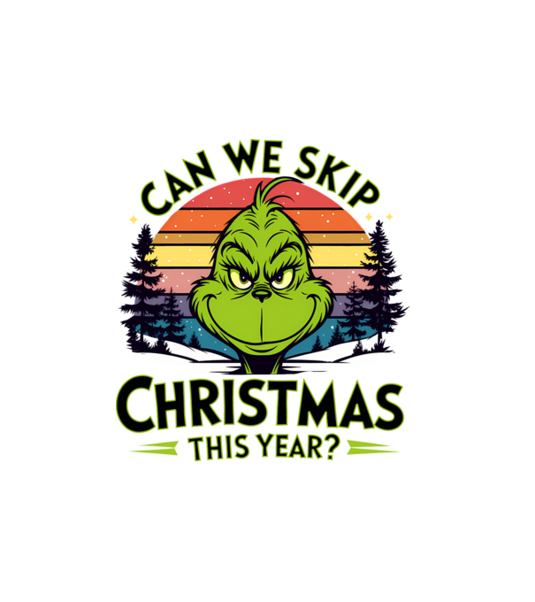 Can we skip christmas this year model alb pe tricou