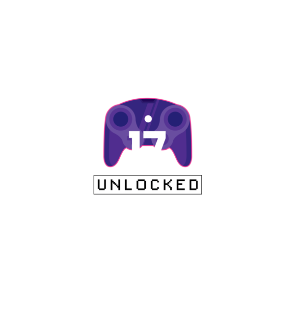 Level 17 Unlocked Gamer Birthday model negru pe tricou