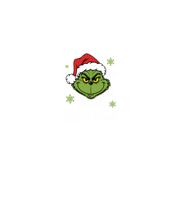 Merry Grinchmas Negru model negru pe tricou